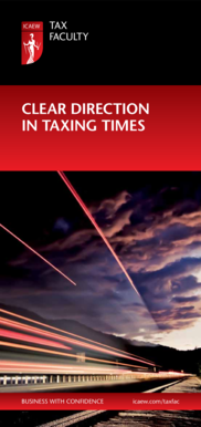 ICAEW Tax Faculty Membership Application Form