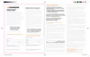 Hankook Winter Icebreaker Rebate Form