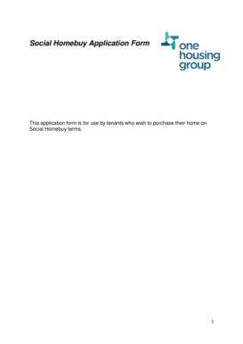 Social Homebuy Application Form