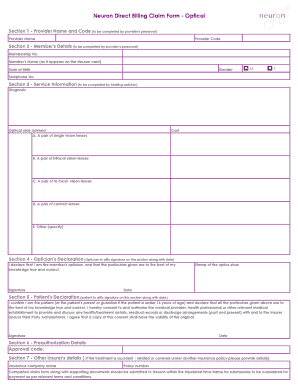 neuron reimbursement form