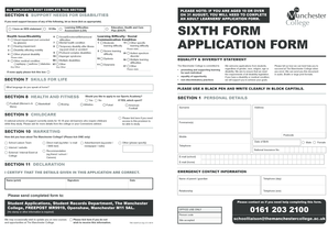 UK Student Application Form