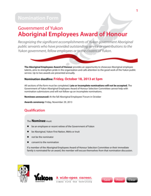 Blank comic book sheets - Aboriginal Employees Award of Honour - Public Service Commission - psc gov yk