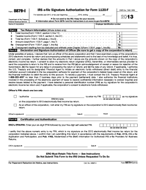 IRS Form 8879-I Signature Authorization