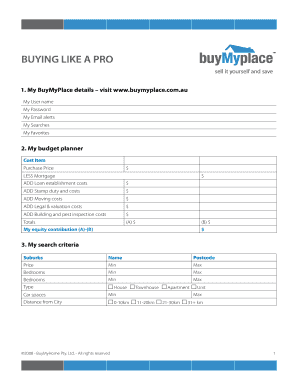 Real Estate Purchase Checklist