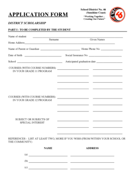 Vehicle log book format - School District No. 46 APPLICATION FORM (Sunshine... - fc sd46 bc