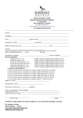 Hotel Booking Form