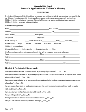 Application for Serving & Background Check Consent Form - m-b-c