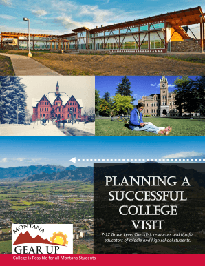College Visit Checklist for Educators