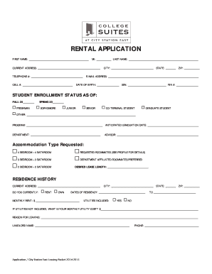 Rental Application Form