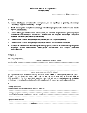 Municipal Council Member Asset Declaration Form