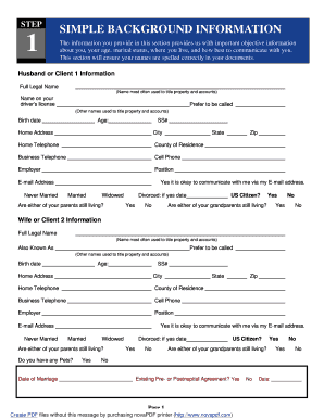 Estate Planning Questionnaire
