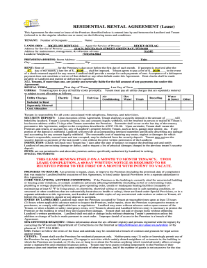Residential Rental Agreement