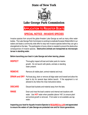 New York Boat Registration Application