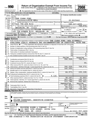 Form 990 Tax Return