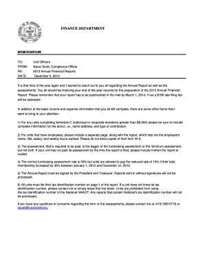 NAACP 2013 Annual Financial Report