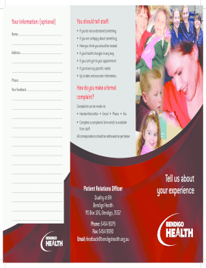 Patient Feedback and Complaint Form
