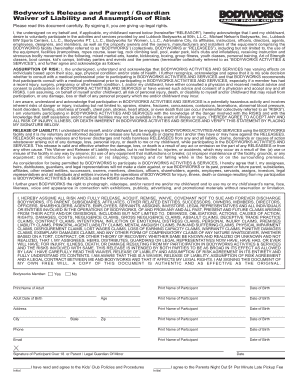 Age of consent in tennessee - Bodyworks Release and Parent / Guardian Waiver of Liability and ... - lubbock lemonadeday