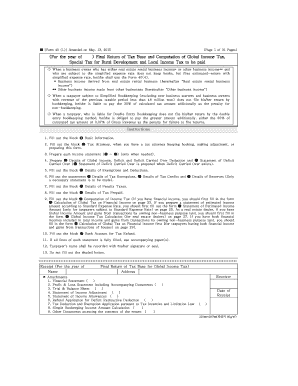 South Korea Final Return of Tax Base and Computation of Global Income Tax