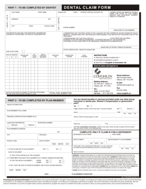 Dental Claim Form