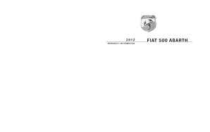 2012 Fiat 500 Abarth Warranty Information