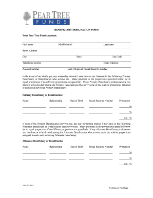 Beneficiary Designation Form