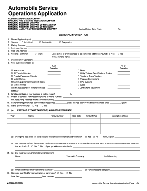 Automobile Service Operations Application