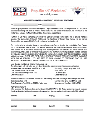 This is to give you notice that Allied Development Corporation dba REMAX TriCity (REMAX TriCity) has a