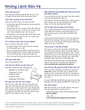 Texas Protective Order Application
