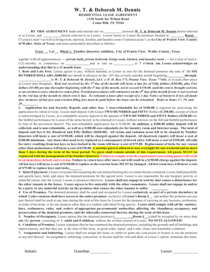 Residential Lease Agreement