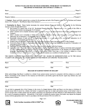 Employee termination letter sample pdf - THE OFFER TO PURCHASE AND CONTRACT (FORM 2T)