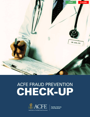 ACFE Fraud Prevention Check-Up