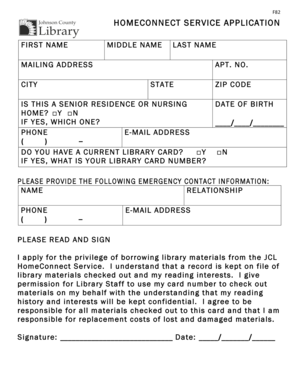 HomeConnect Service Application