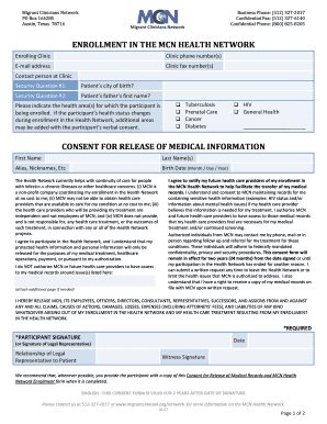MCN Health Network Enrollment Form