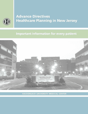 New Jersey Advance Directives Form