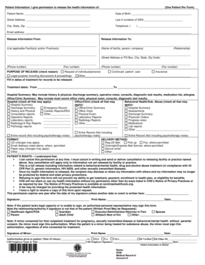 Authorization for Release of Health Information