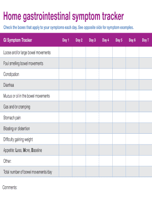 Gastrointestinal Symptom Tracker