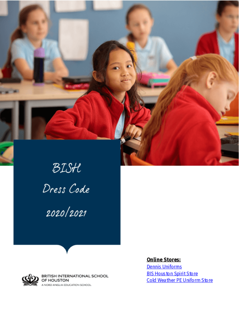 Fillable Online BIS Houston Dress Code and Uniform Guidelines 20202021