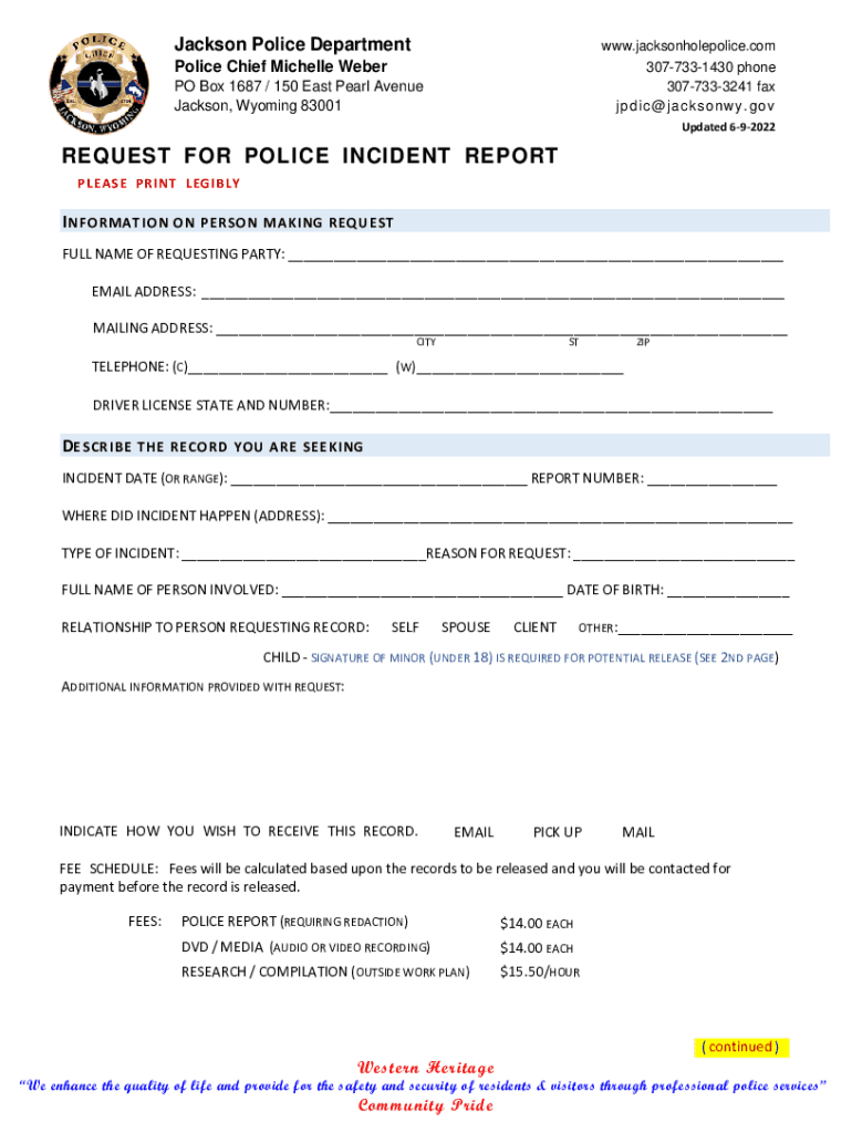 Fillable Online Jackson Police Department Jackson, MSHomeJackson Police DepartmentJackson