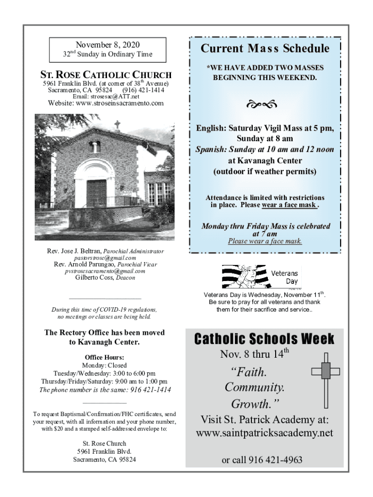Fillable online 32nd sunday in ordinary time year a november 8 a