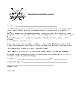Fillable Online Release and Waiver Agreement: Everything You Need to ...