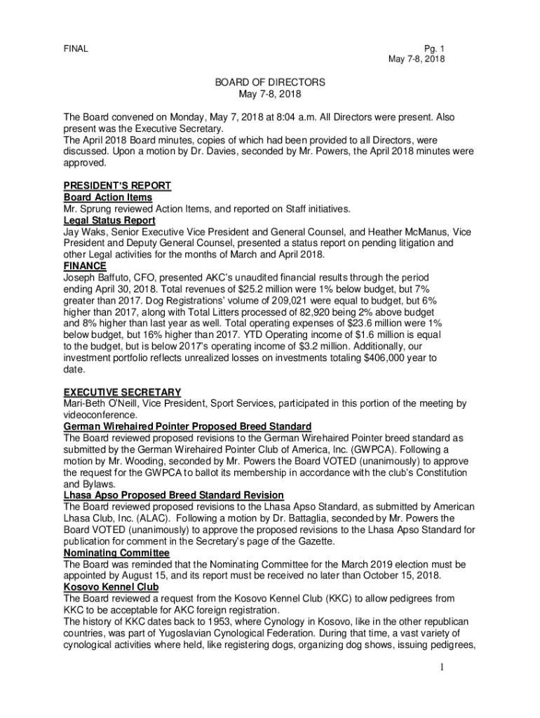 Fillable Online images akc 7 key differences between board of directors