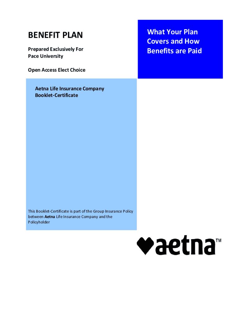 Fillable Online PLAN DESIGN & BENEFITS PROVIDED BY AETNA LIFE