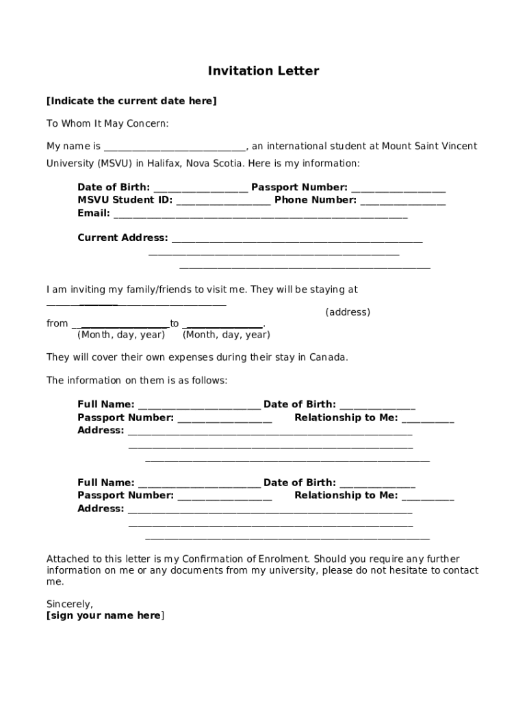 Letter Request msvu.ca Doc Template pdfFiller