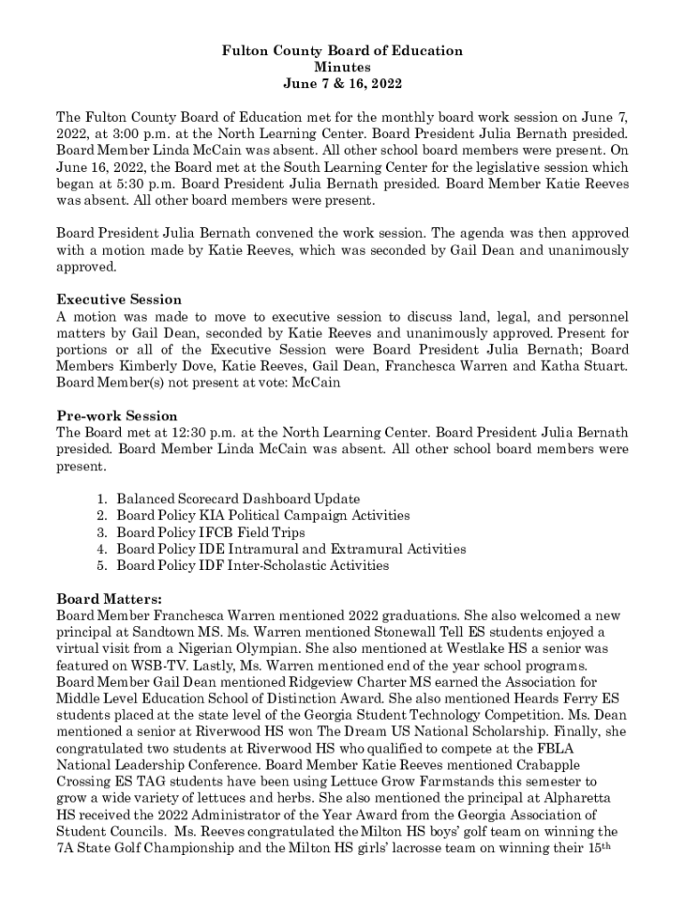 Fillable Online ga fcssBoardDocs Policy AD School