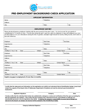 Fillable Online Pre-Employment Background ChecksPaychexPre-Employment ...