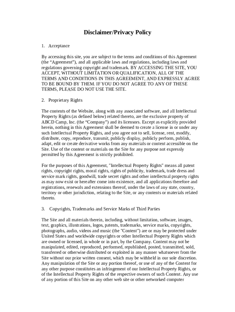 Sample Privacy Policy Template Privacy PoliciesSample Privacy Policy