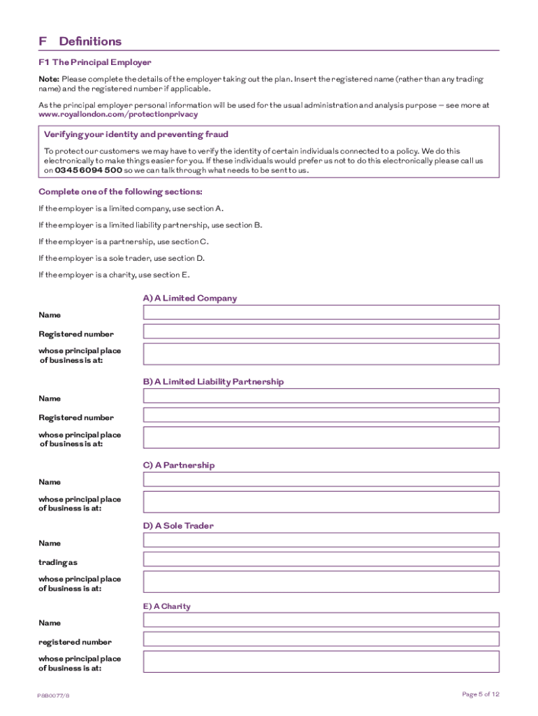 RELEVANT LIFE POLICY TRUST AND NOMINATION FORMS ... - Royal London Preview on Page 1.