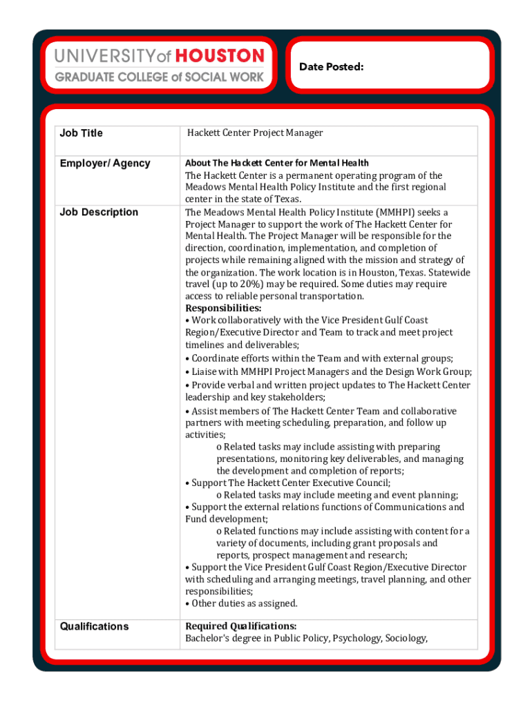 Fillable Online The Hackett Center for Mental HealthMMHPIThe Hackett