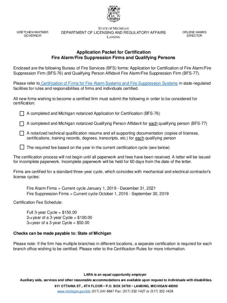 Fillable Online GRETCHEN WHITMER STATE OF MICHIGAN ORLENE HAWKS 