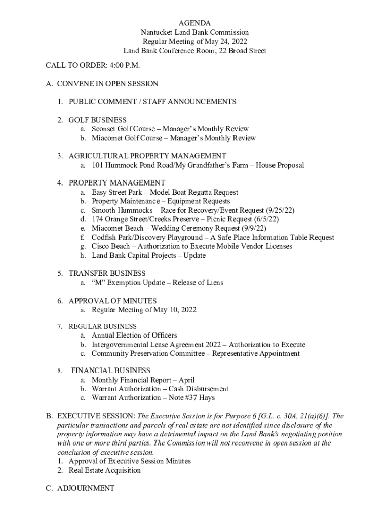 Fillable Online Preserving and Protecting Nantucket's Open Spaces